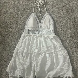 Rue21 White Lace Detail Chemise